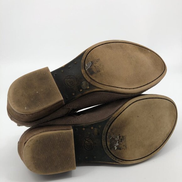 Lucky Brand Brown Suede Ankle Boots | Size 8.5 - Picture 3 of 5